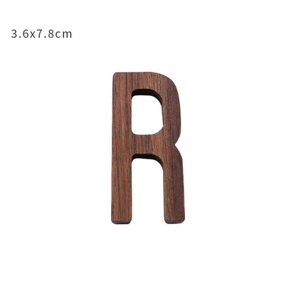 Nordic Black Walnut Decorative Letters