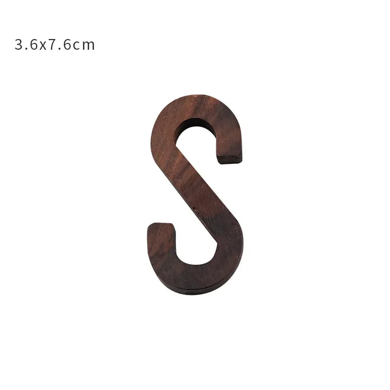 Nordic Black Walnut Decorative Letters