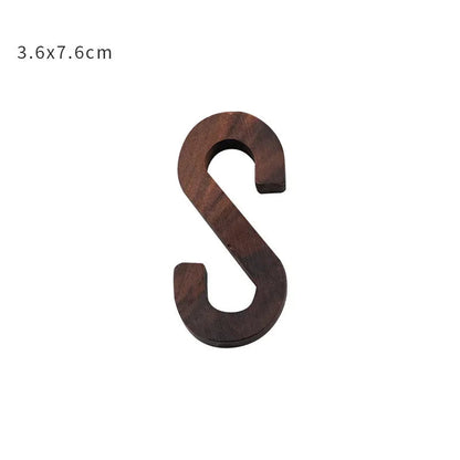 Nordic Black Walnut Decorative Letters