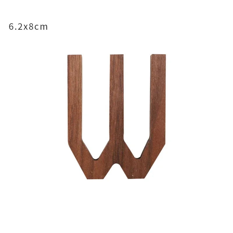 Nordic Black Walnut Decorative Letters