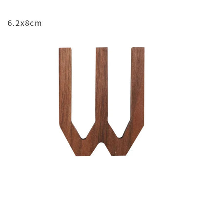 Nordic Black Walnut Decorative Letters