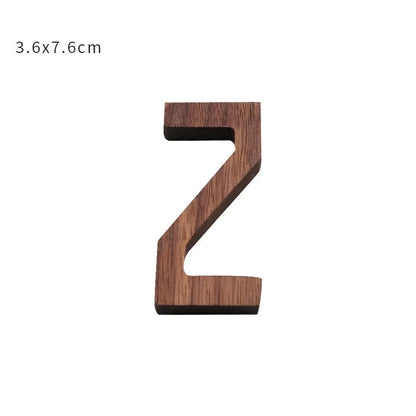 Nordic Black Walnut Decorative Letters