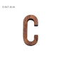 Nordic Black Walnut Decorative Letters