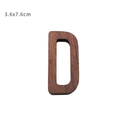 Nordic Black Walnut Decorative Letters