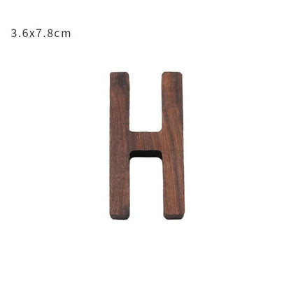 Nordic Black Walnut Decorative Letters