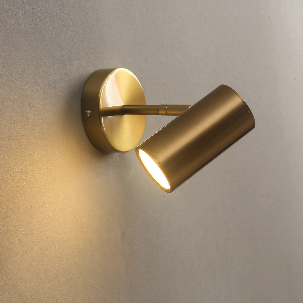 Nordic Black/Gold Adjustable Wall Lamp