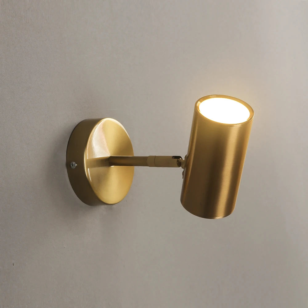 Nordic Black/Gold Adjustable Wall Lamp