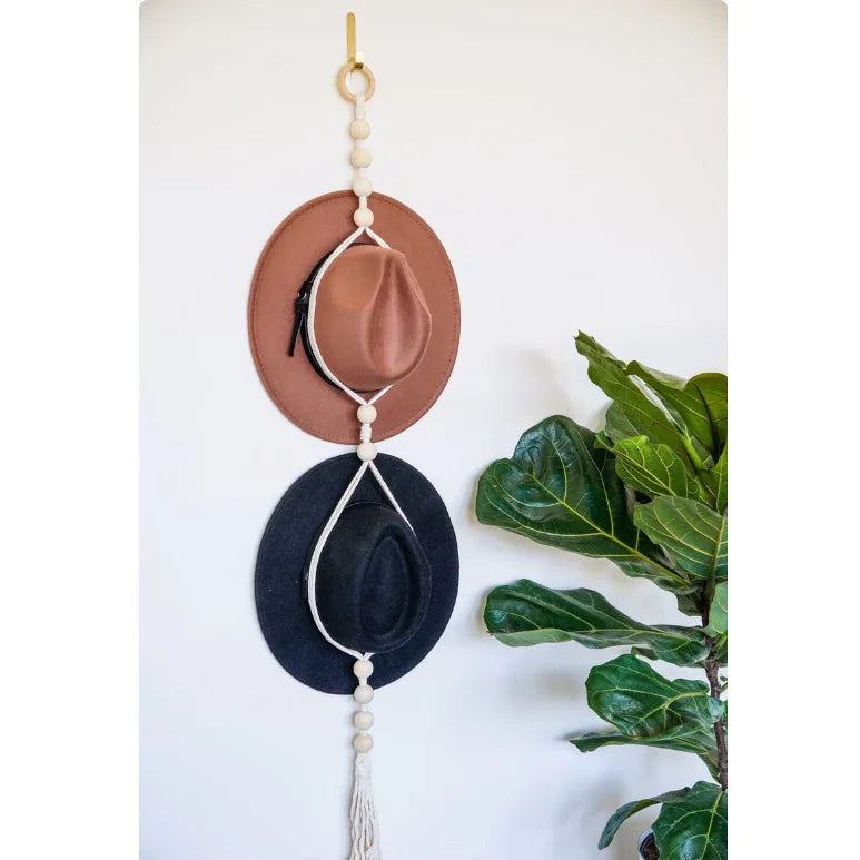 Nordic Boho Cotton Rope Hat Rack