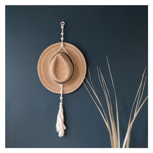 Nordic Boho Cotton Rope Hat Rack