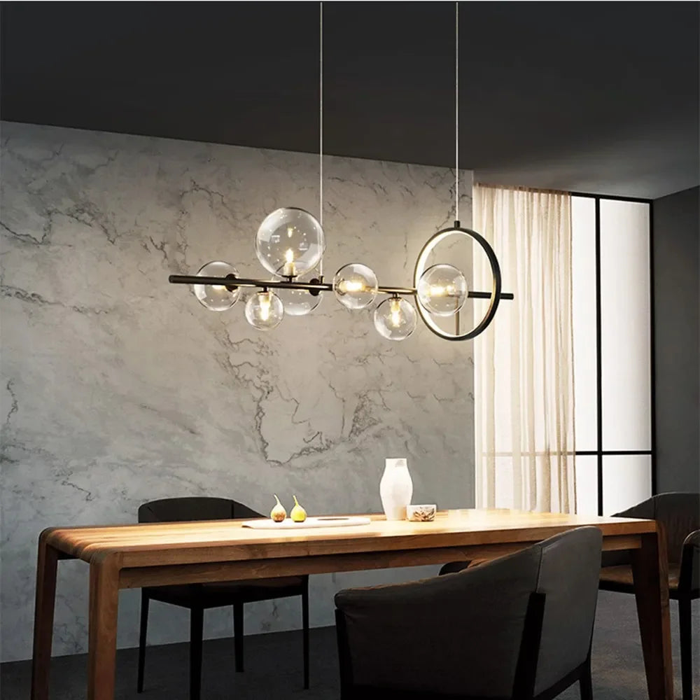 Nordic Bubble Lamp Chandelier, Clear