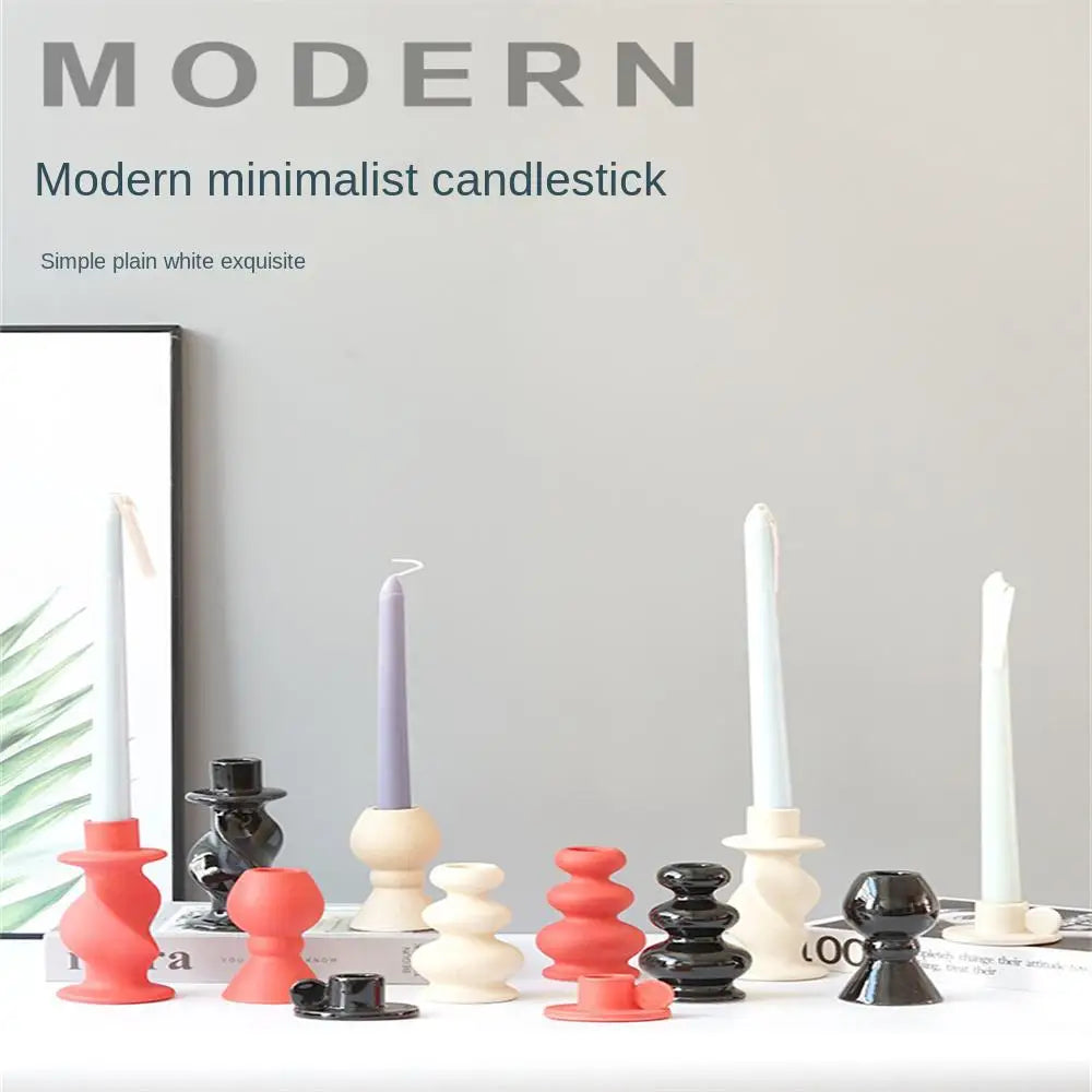 Nordic Ceramic Candle Holder Centerpiece