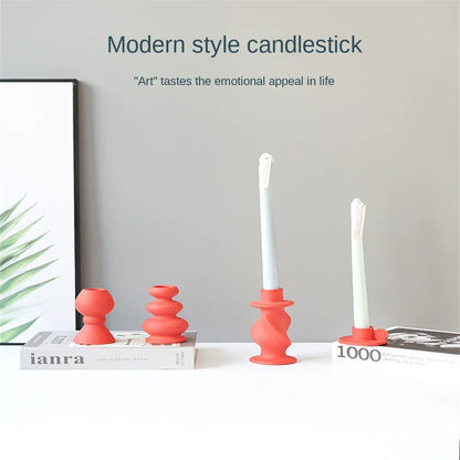 Nordic Ceramic Candle Holder Centerpiece