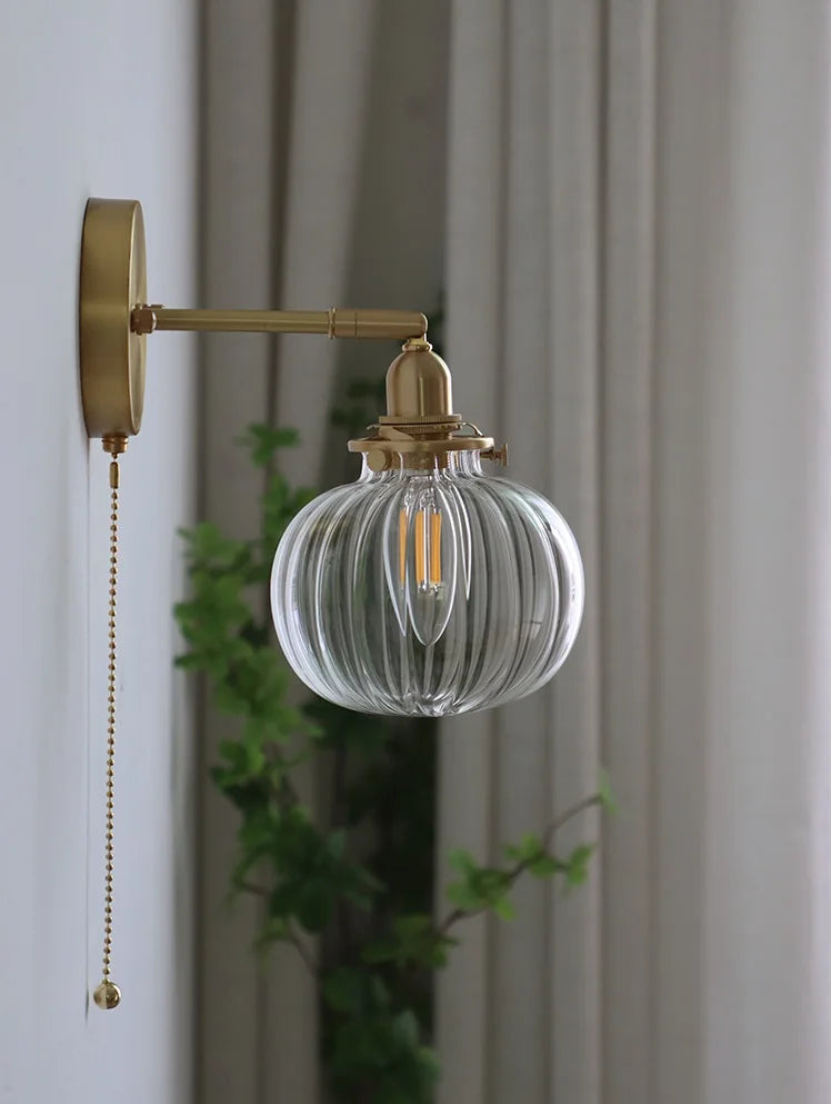 Nordic Clear Glass Wall Lamp