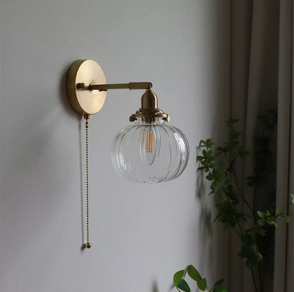 Nordic Clear Glass Wall Lamp