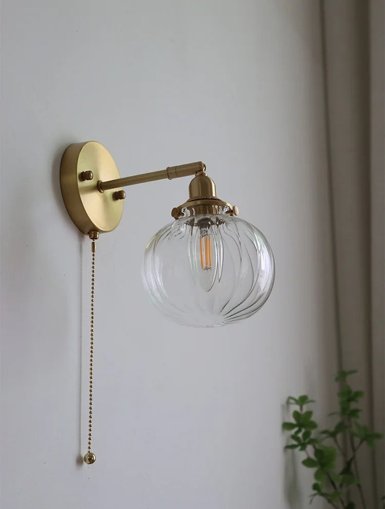 Nordic Clear Glass Wall Lamp