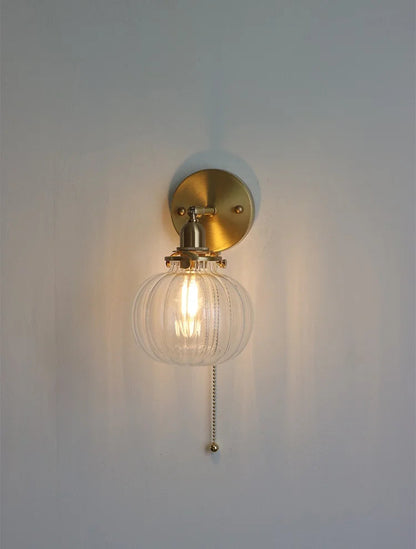 Nordic Clear Glass Wall Lamp