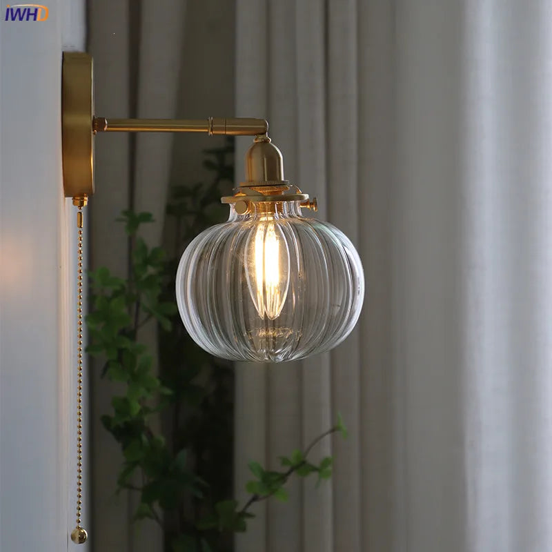 Nordic Clear Glass Wall Lamp