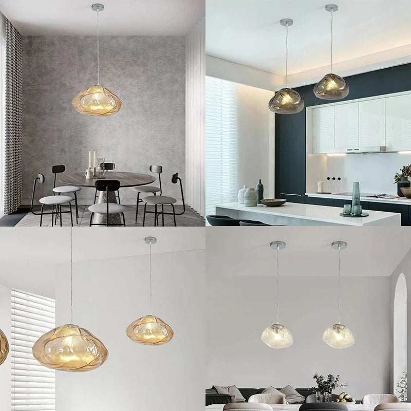 Nordic Cloud Glass Pendant Light