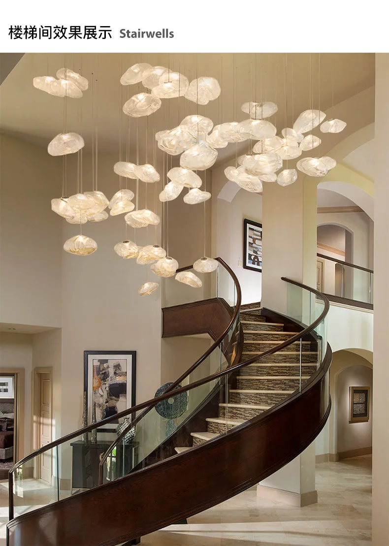 Nordic Cloud Glass Pendant Light