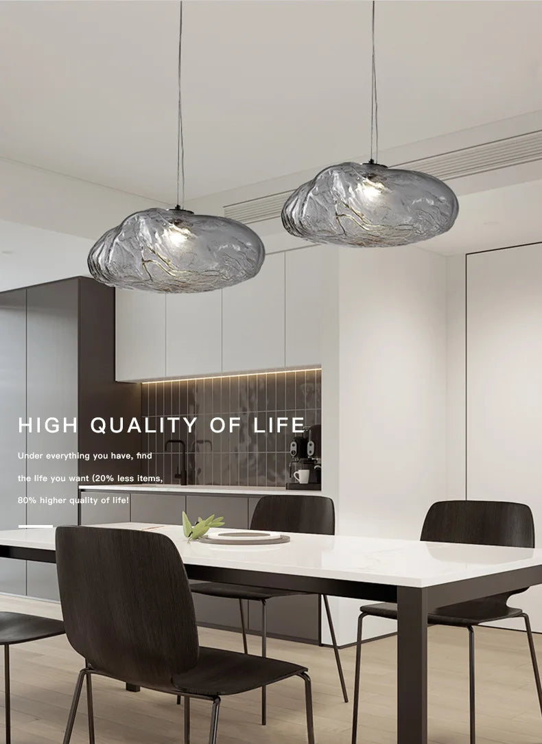 Nordic Cloud Glass Pendant Light