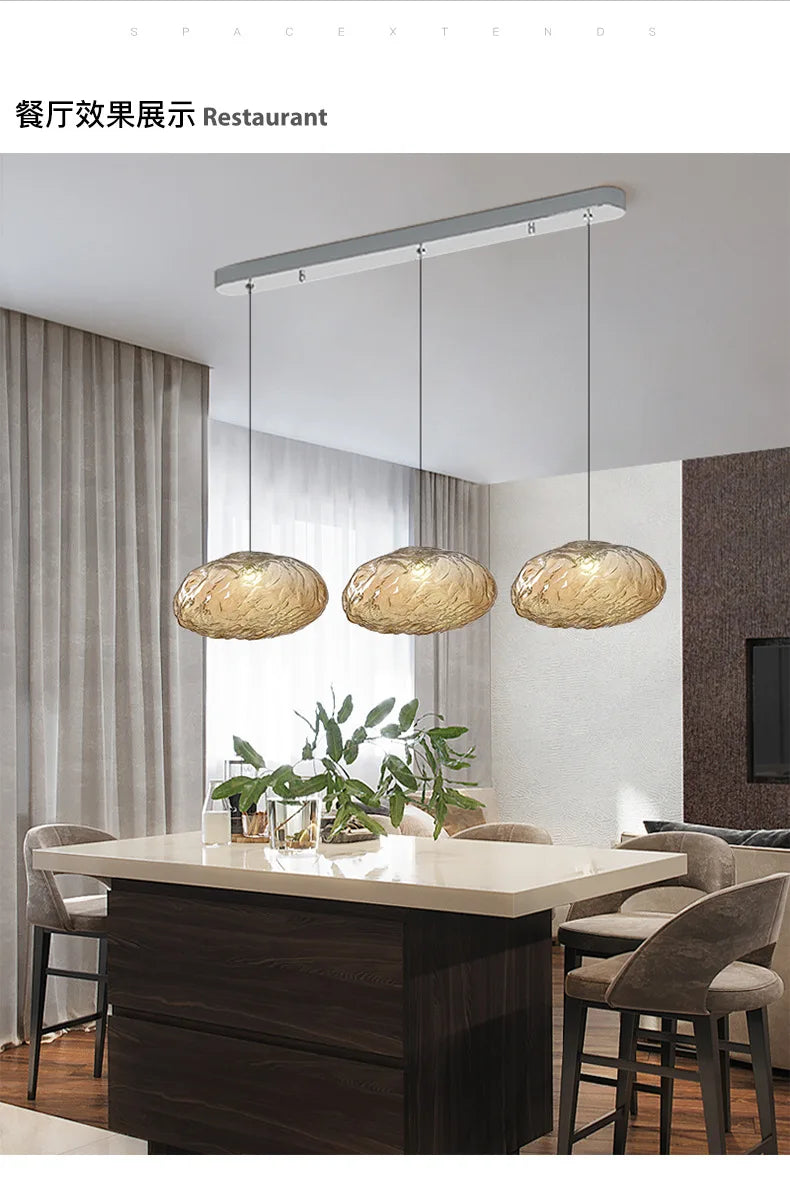 Nordic Cloud Glass Pendant Light