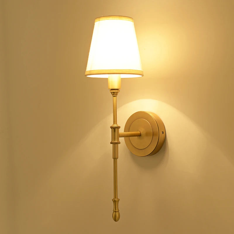 Nordic Copper LED Wall Lamp