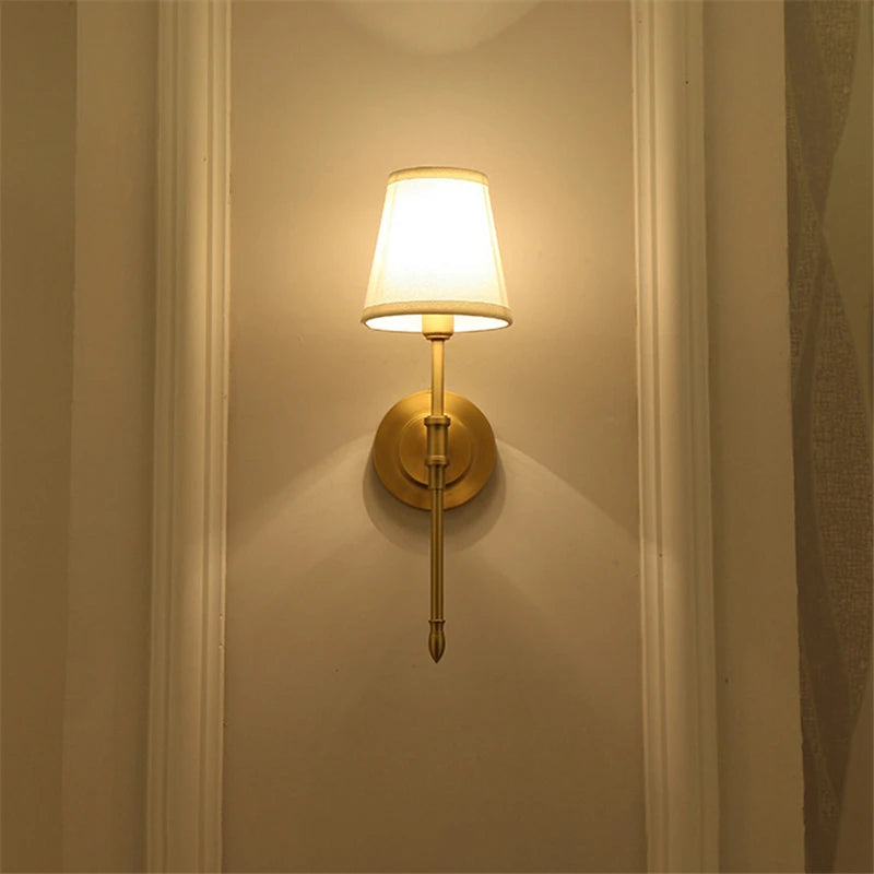 Nordic Copper LED Wall Lamp