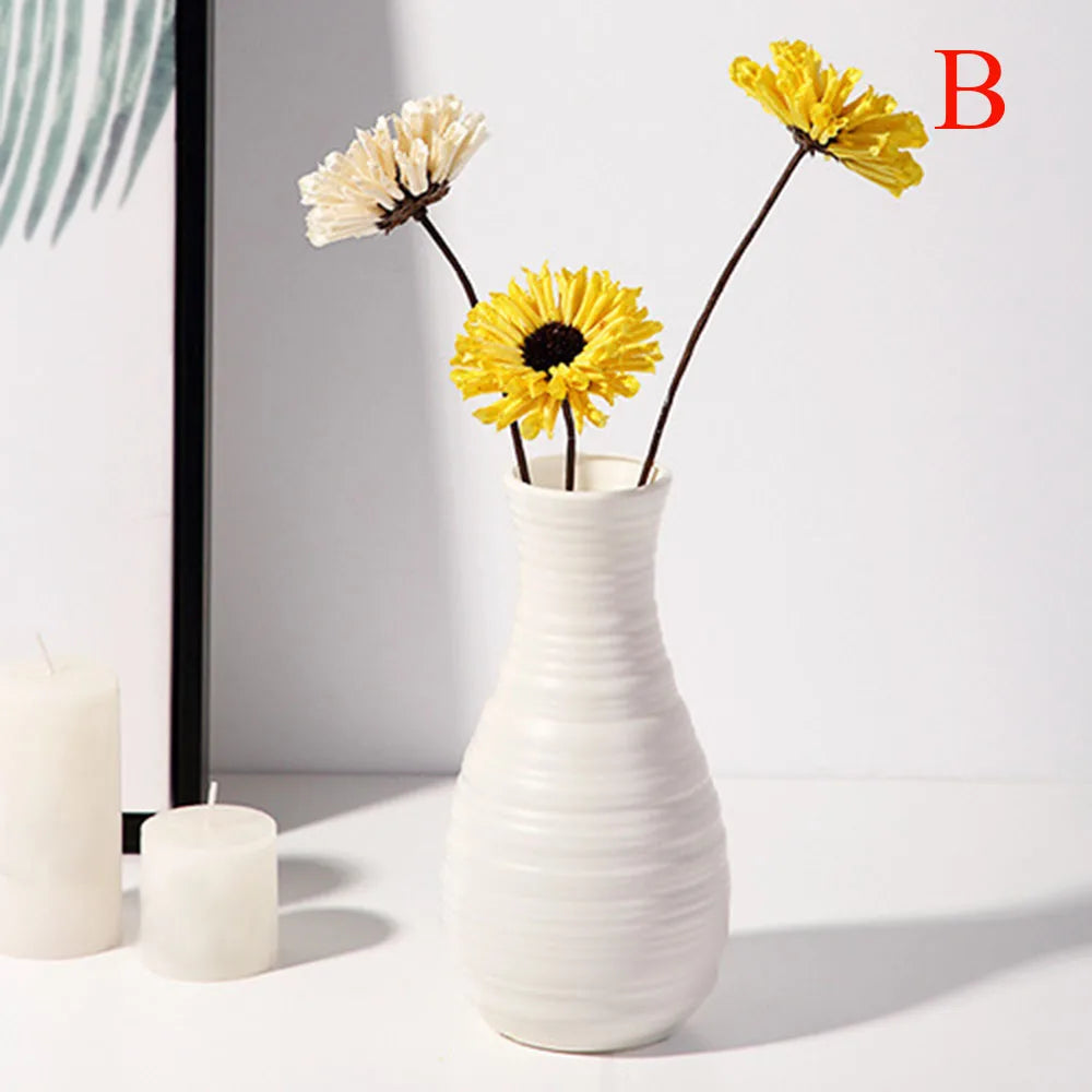 Nordic Donut Shape Plastic Vase