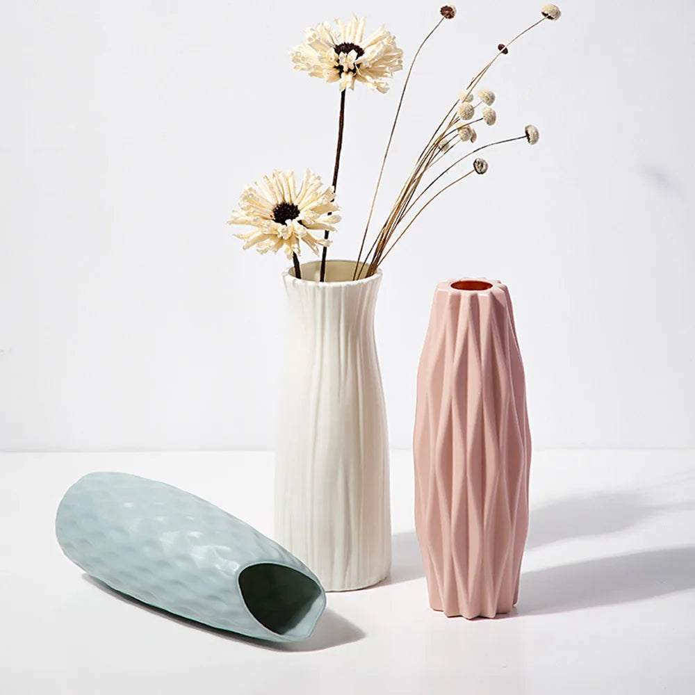 Nordic Donut Shape Plastic Vase