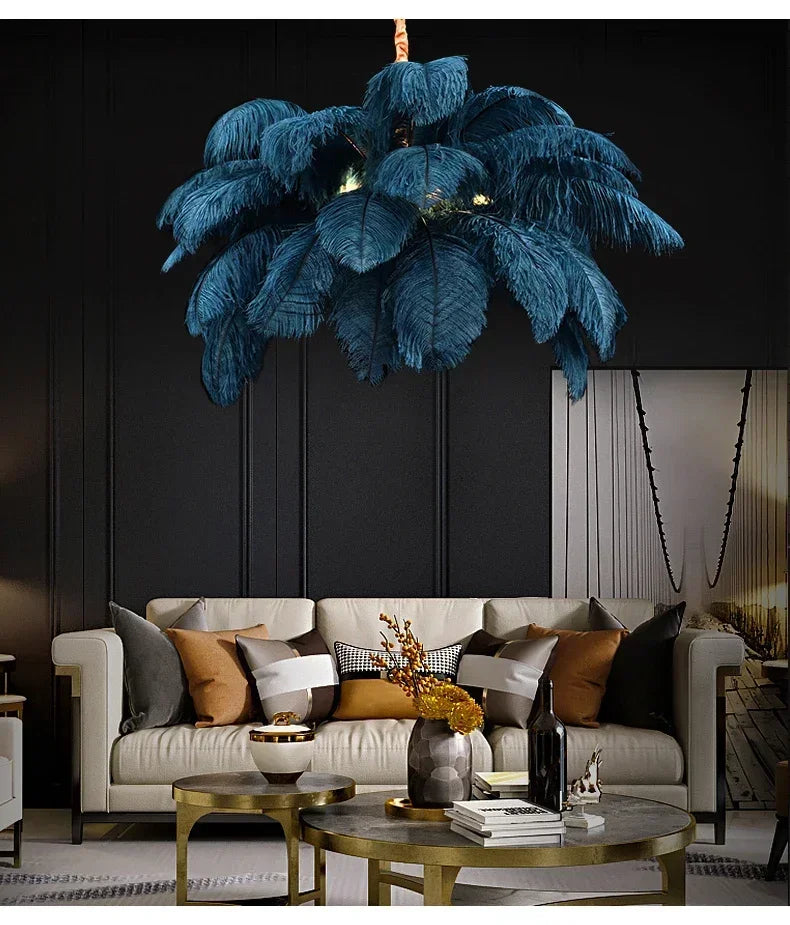 Nordic Feather Chandelier - Adjustable