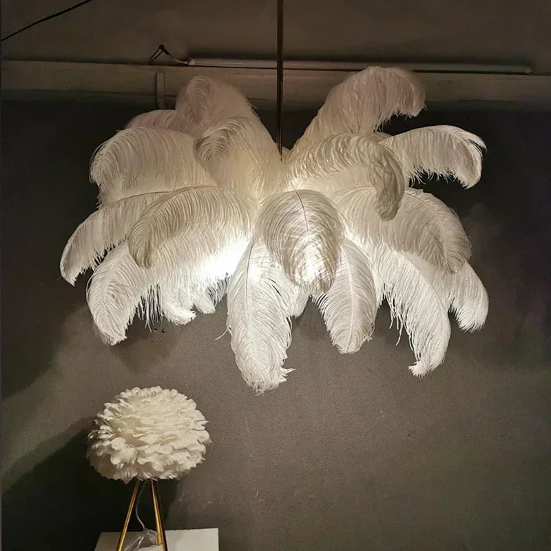 Nordic Feather Chandelier - Adjustable