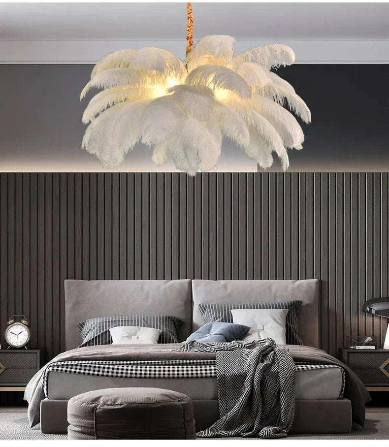 Nordic Feather Chandelier - Adjustable