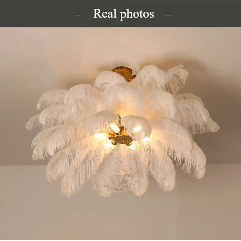 Nordic Feather Chandelier - Adjustable