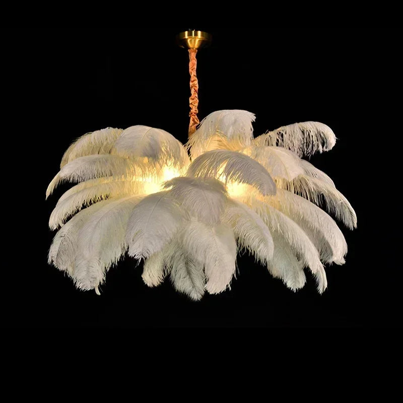 Nordic Feather Chandelier - Adjustable