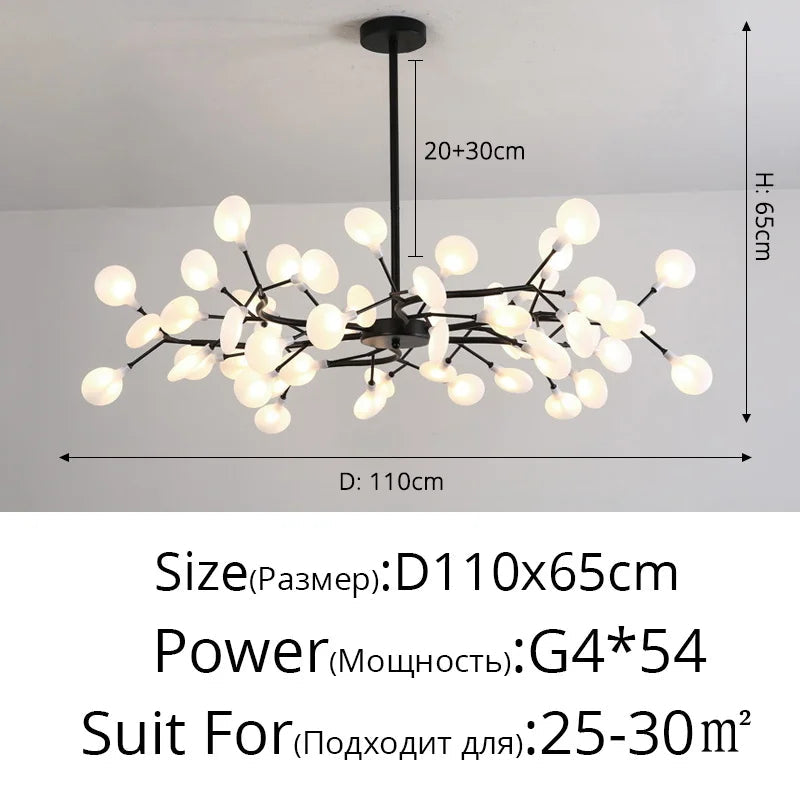 Nordic Firefly LED Chandelier Lamp