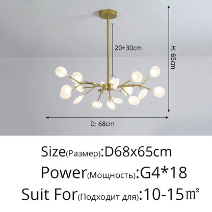 Nordic Firefly LED Chandelier Lamp