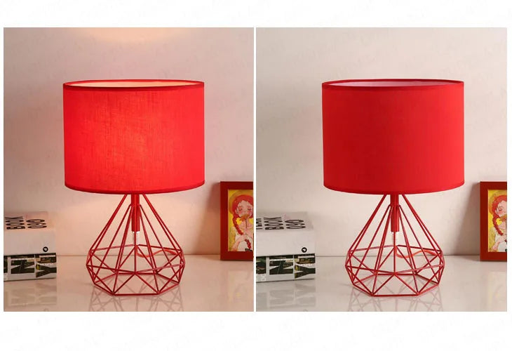 Nordic Geometric Table Lamp - Gold