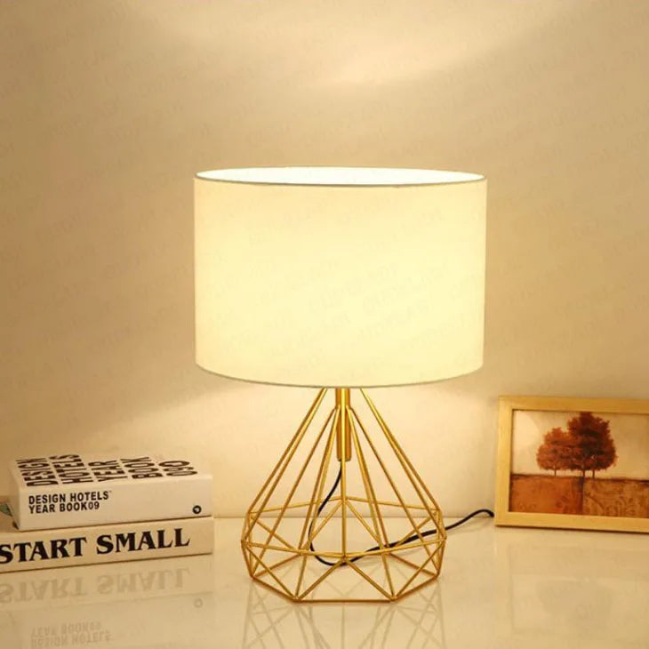 Nordic Geometric Table Lamp - Gold