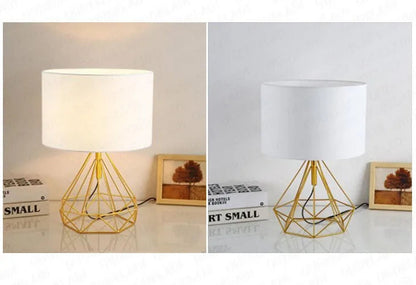 Nordic Geometric Table Lamp - Gold