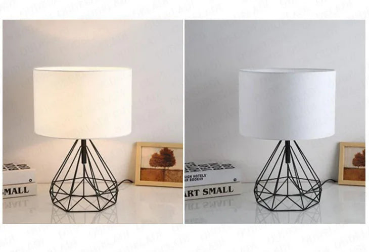 Nordic Geometric Table Lamp - Gold