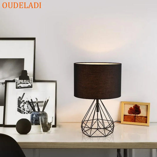 Nordic Geometric Table Lamp - Gold