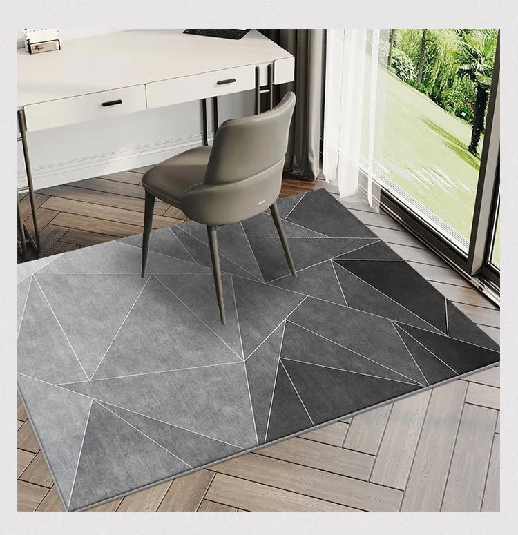 Nordic Geometric Velvet Carpet Mat