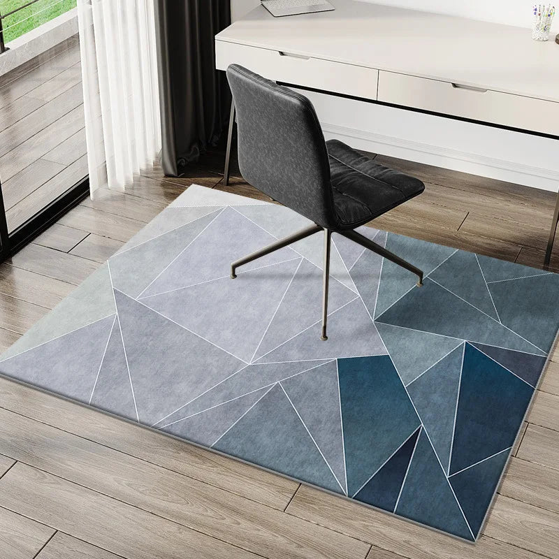 Nordic Geometric Velvet Carpet Mat