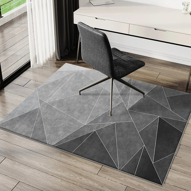 Nordic Geometric Velvet Carpet Mat