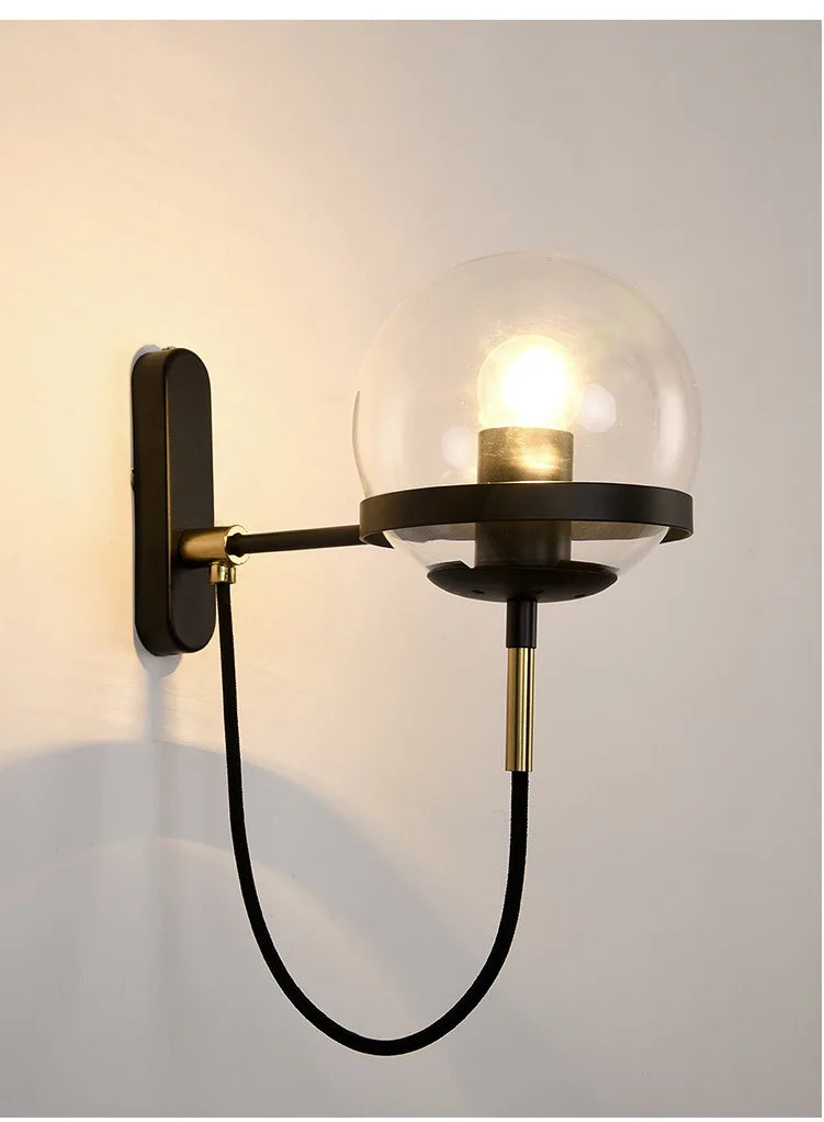 Nordic Glass Ball Wall Lamp