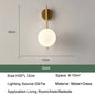 Nordic Glass Ball Wall Light