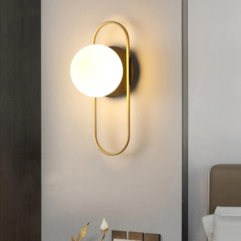 Nordic Glass Ball Wall Light