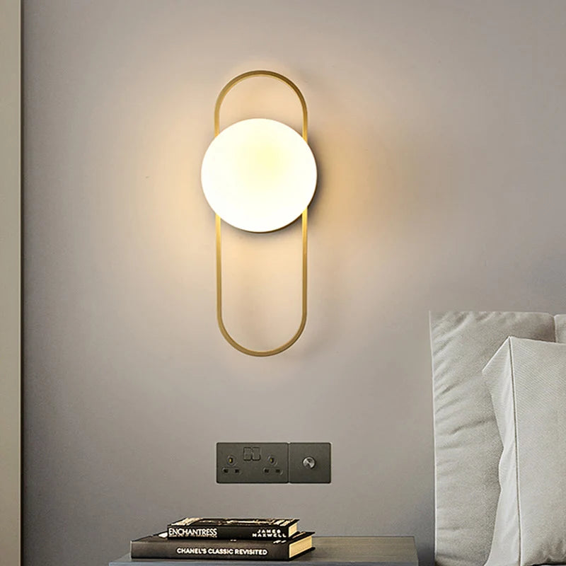 Nordic Glass Ball Wall Light