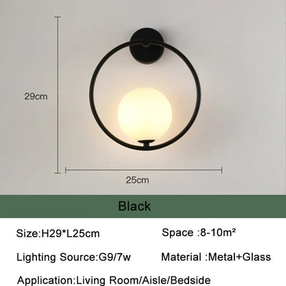 Nordic Glass Ball Wall Light