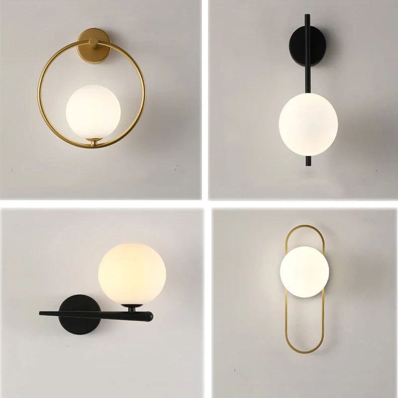 Nordic Glass Ball Wall Light